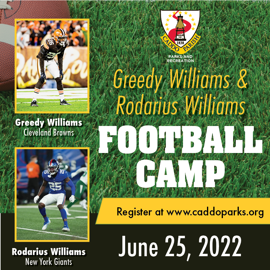 Featured image for “Local NFL Superstars Partner With Caddo Parks & Recreation to Host Football Camp”