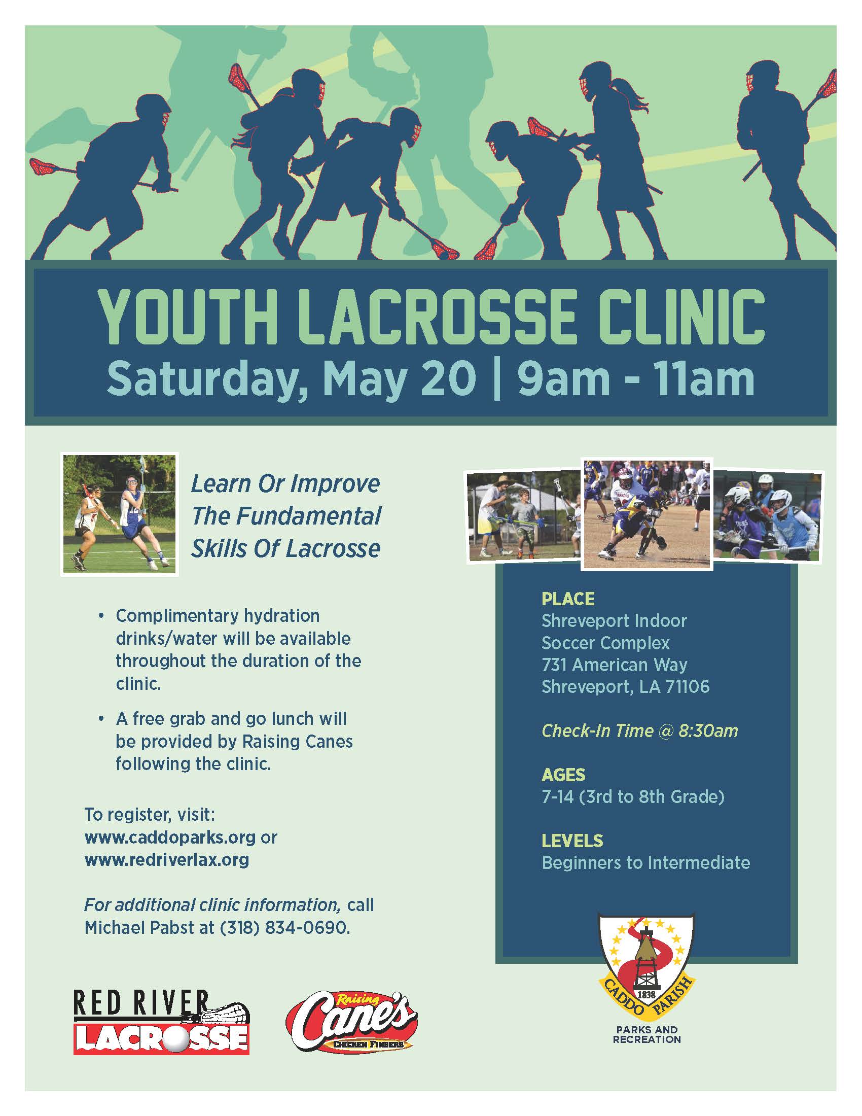 Featured image for “Caddo Parish Parks and Recreation & Red River Lacrosse Association to Host Youth Lacrosse Clinic”