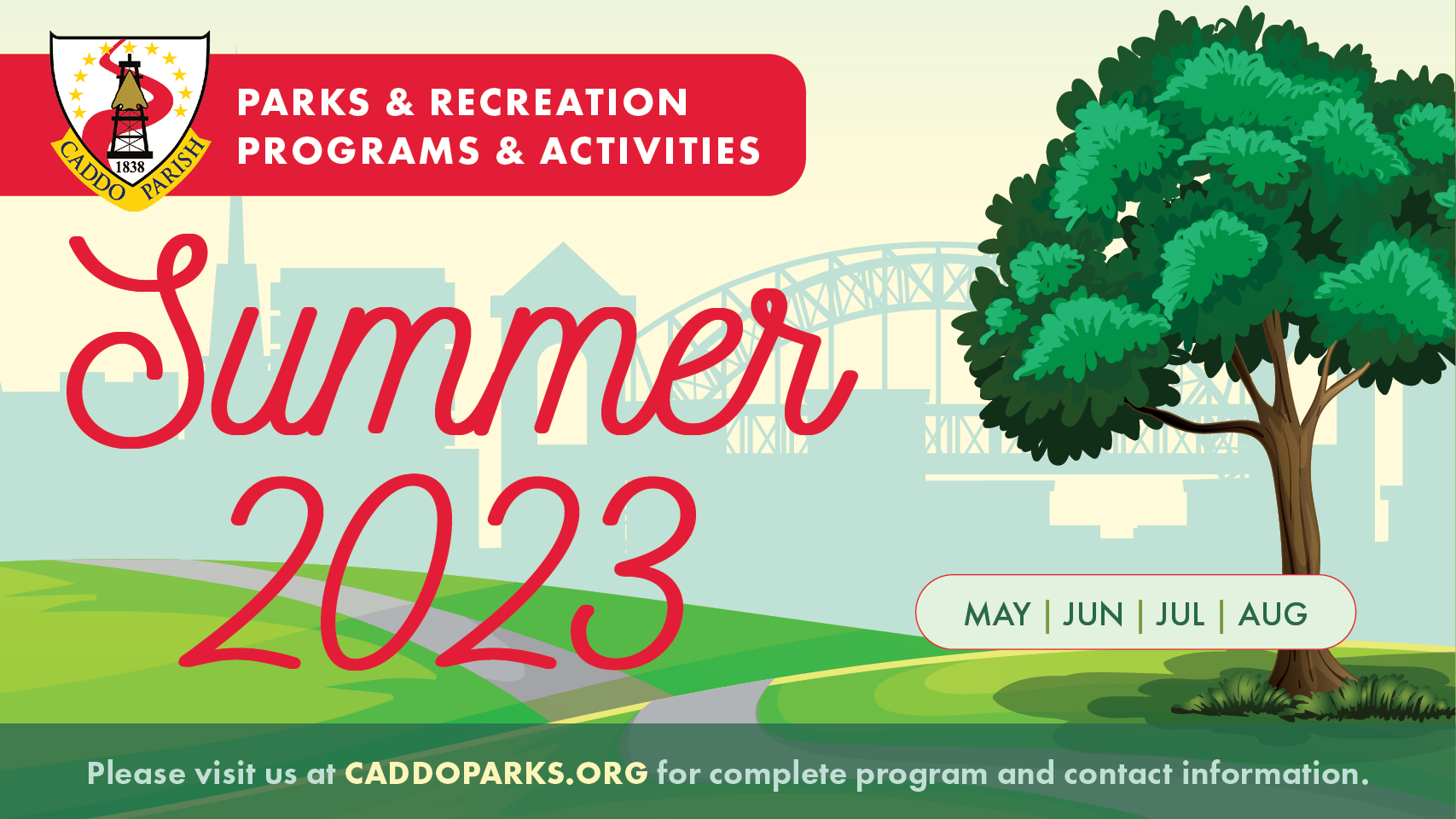 Featured image for “Caddo Parish Parks & Recreation Releases Summer 2023 Program Guide”