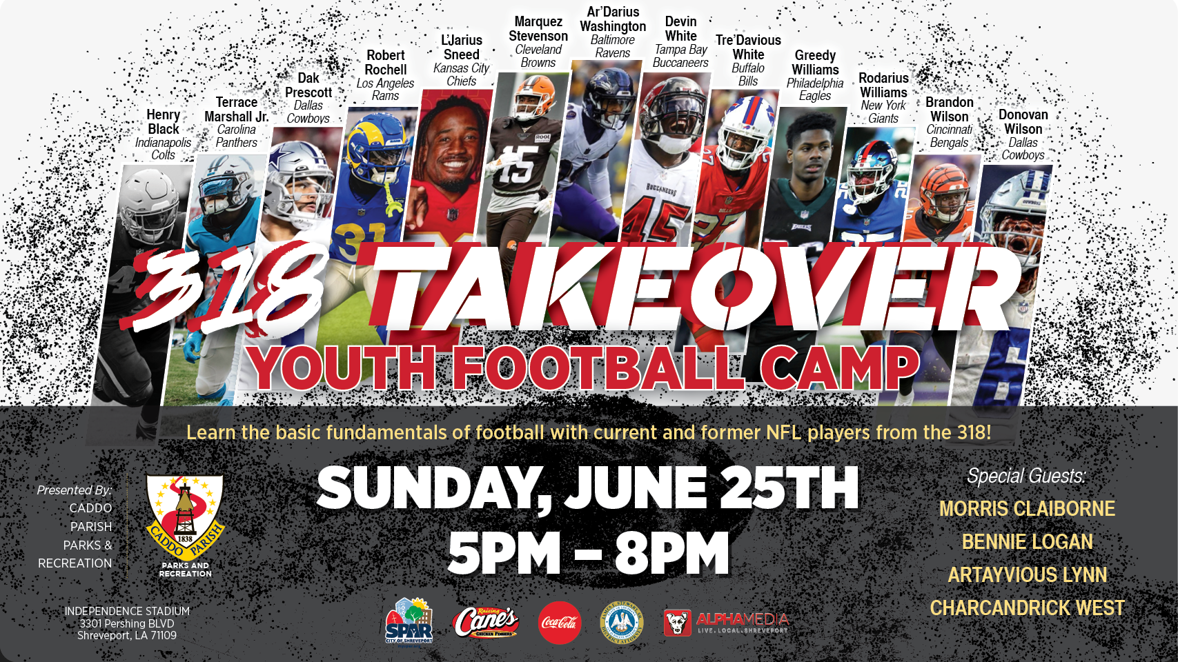 Featured image for “318 NFL STARS RETURN HOME TO HOST YOUTH FOOTBALL CAMP”