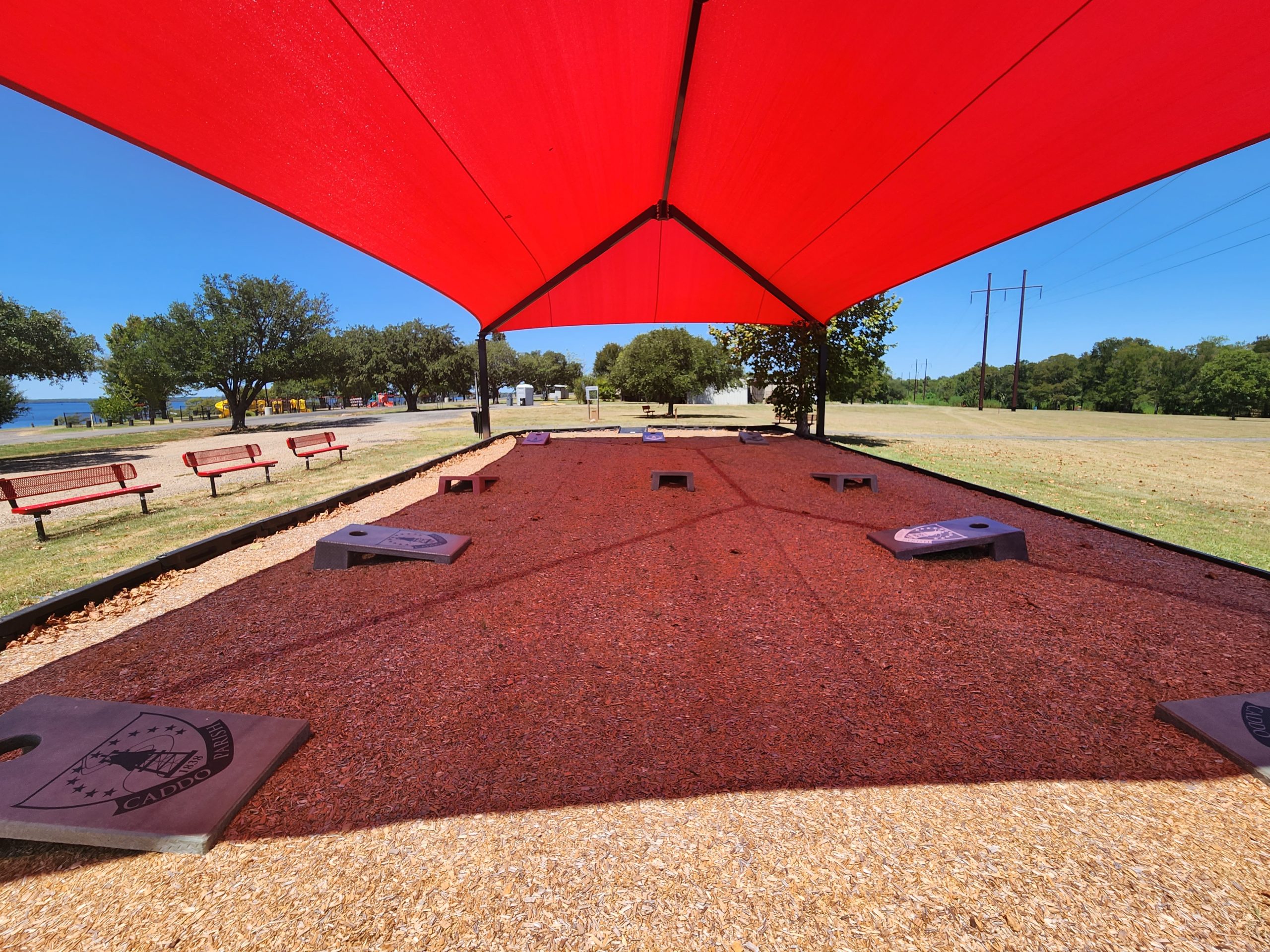 Featured image for “CADDO PARKS OPENS NEW CORNHOLE COURTS IN AREA PARISH PARKS”