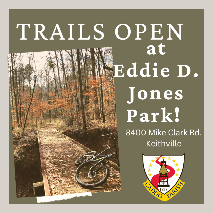 Trails open at Eddie D. Jones Park.