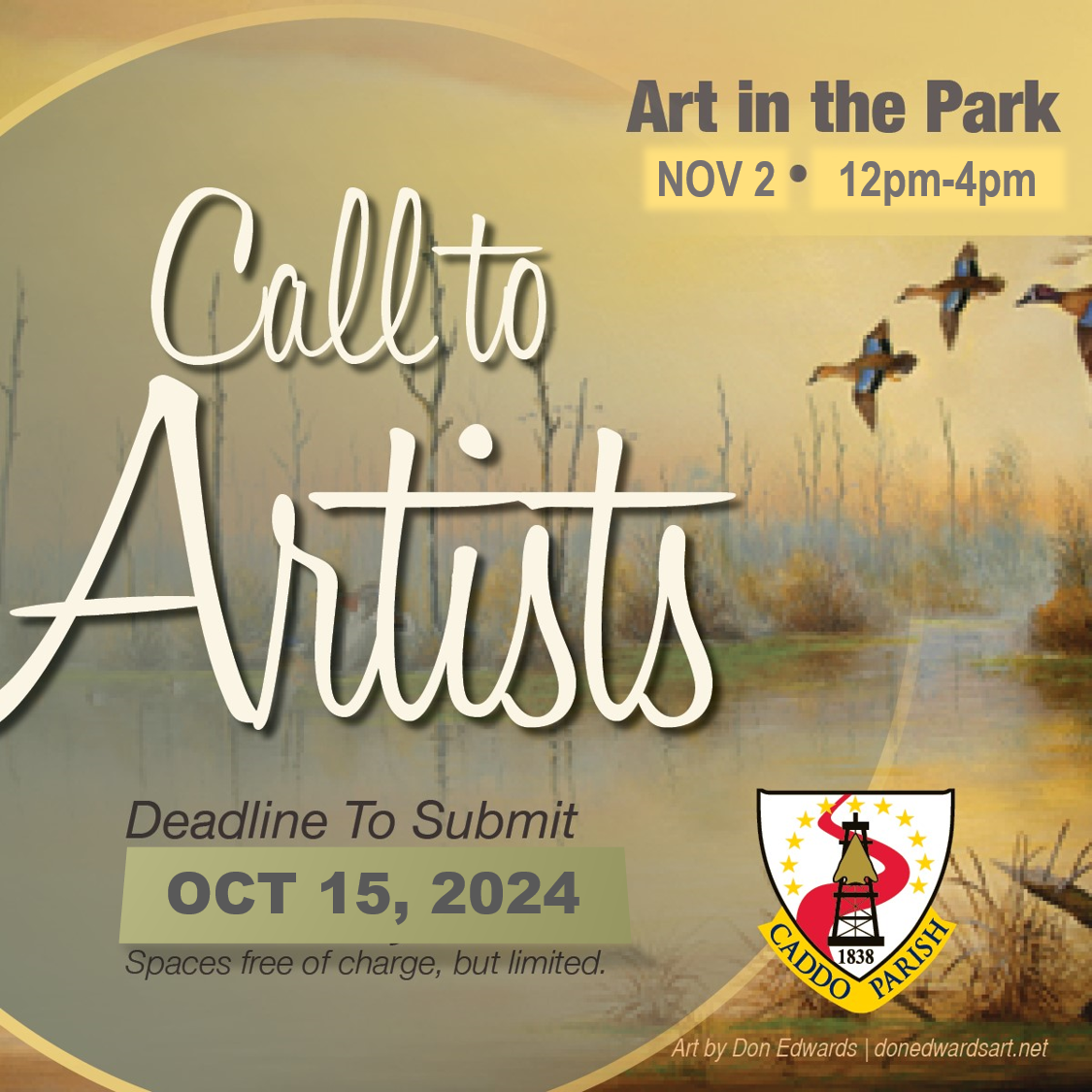 Featured image for “Art in The Park – Call for Artist!”