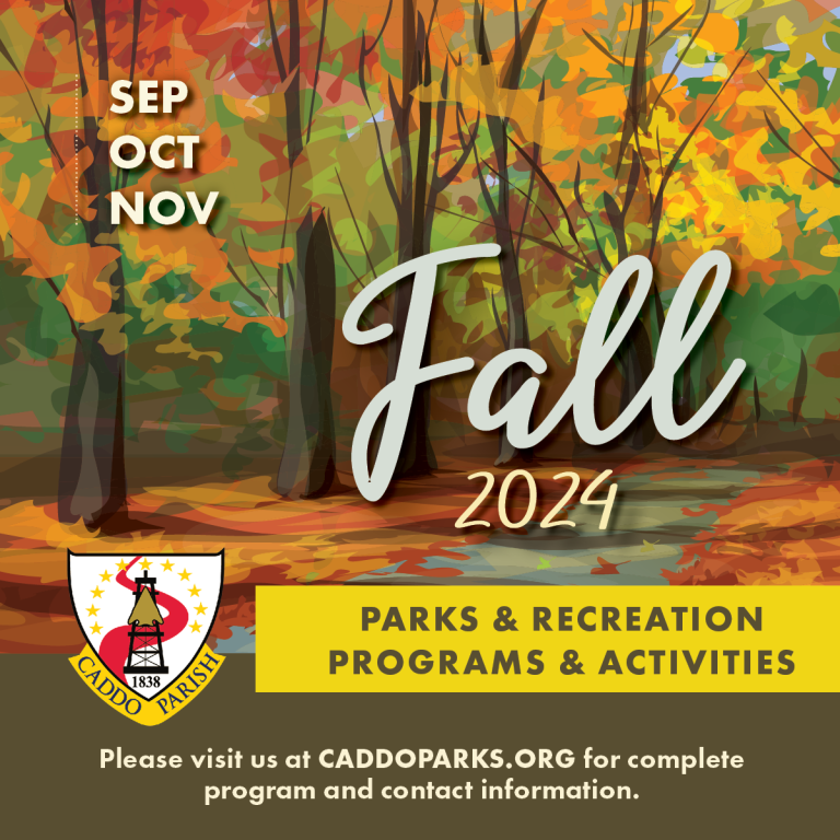 Caddo Parish Parks Releases Fall 2024 Program Guide | Caddo Parish