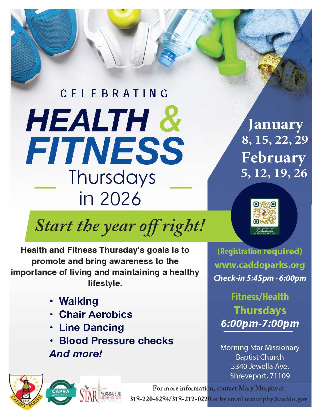 2026 Caddo Health and Fitness Thursday flyer 12925 2